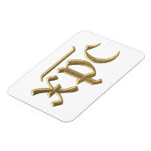 Goldenes XPC-Symbol "3-D" Magnet (Linke Seite)