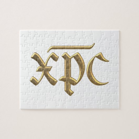 Goldenes XPC-Symbol "3-D" Puzzle (Horizontal)