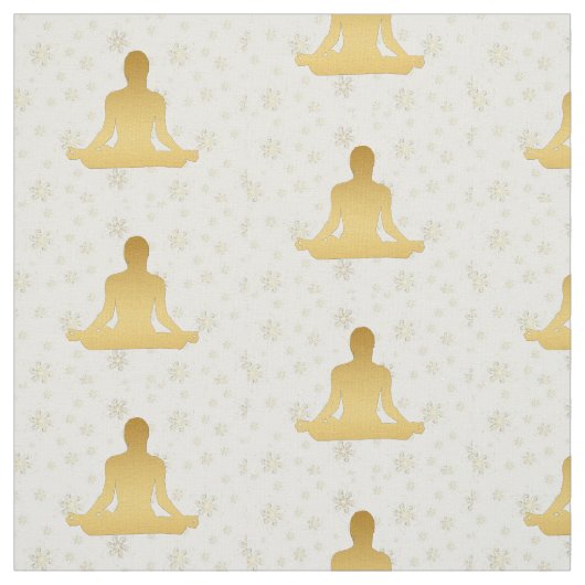 Goldenes Yoga-Meditations-Gewebe Stoff (Muster)