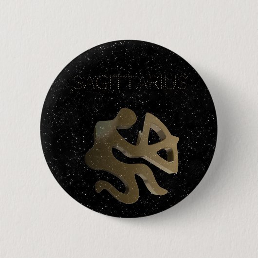 Goldenes Zeichen des Schützen Button (Vorderseite)