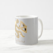 Goldenes Zeichen des Schützen Kaffeetasse (VorderseiteRechts)