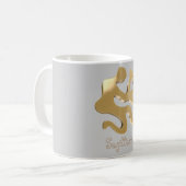 Goldenes Zeichen des Schützen Kaffeetasse (Vorderseite Links)