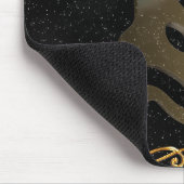 Goldenes Zeichen des Schützen Mousepad (Ecke)