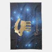 Goldenes Zeichen des Steinbocks Handtuch (Vertikal)