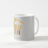 Goldenes Zeichen des Steinbocks Kaffeetasse (VorderseiteRechts)