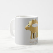 Goldenes Zeichen des Steinbocks Kaffeetasse (Vorderseite Links)