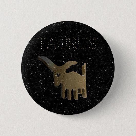 Goldenes Zeichen des Stiers Button (Vorderseite)
