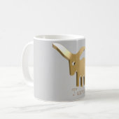 Goldenes Zeichen des Stiers Kaffeetasse (Vorderseite Links)
