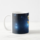 Goldenes Zeichen Fische Kaffeetasse (Links)
