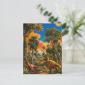 Goldenes Zeitalter der Dinosaurier: Ein lebendiges Postkarte (Stehend Vorderseite)