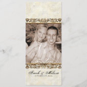 Goldenes Zeitalter der Elegance, Hochzeitsprogramm Programm (Vorderseite)