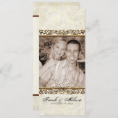 Goldenes Zeitalter der Elegance, Hochzeitsprogramm Programm (Vorne/Hinten)