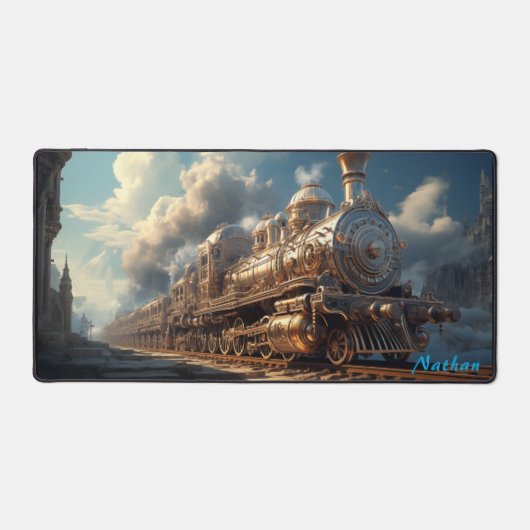 Goldenes Zeitalter des Dampfes - Regal Steampunk Schreibtischunterlage (Vorderseite)