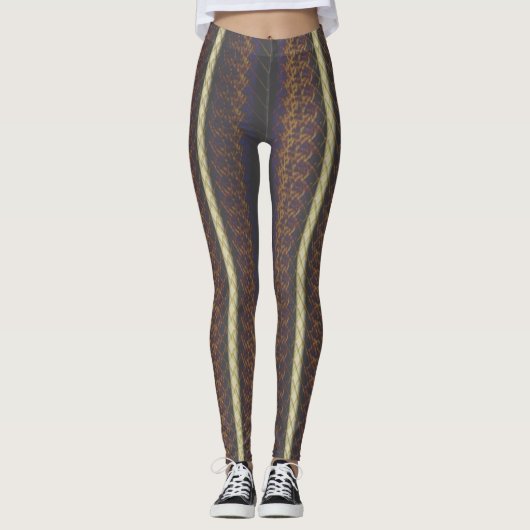 Goldenes Zeitalter Vintage Viktorianische Print Yo Leggings (Vorderseite)