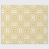 Goldenes Ziermuster Geschenkpapier (Flach)