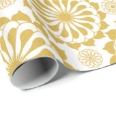 Goldenes Ziermuster Geschenkpapier (Rolleneckpunkt)