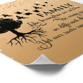 goldenes Zitat aus der Inspirationsfamilie Poster (Ecke)