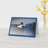 Goldeneye Duck Karte (Gelbe Blume)