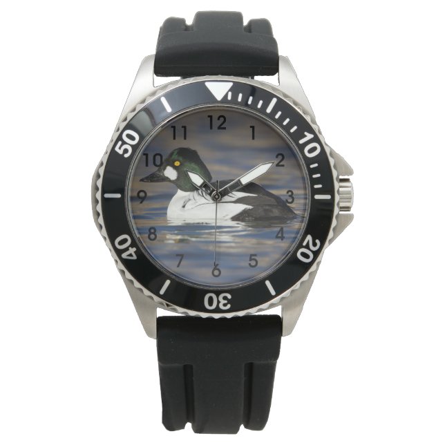 Goldeneye-Ente Armbanduhr (Vorderseite)