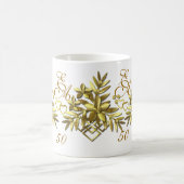 GOLDENFLORAL ~ Monogramm-Tasse Kaffeetasse (Mittel)