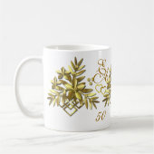 GOLDENFLORAL ~ Monogramm-Tasse Kaffeetasse (Links)