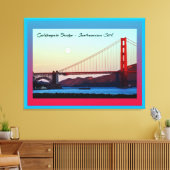 Goldengate Bridge San Francisco CA. Leinwanddruck (Insitu (Wohnzimmer))