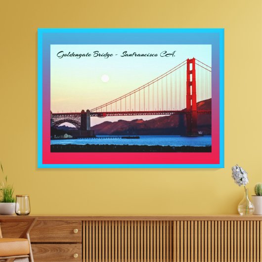 Goldengate Bridge San Francisco CA. Leinwanddruck (Insitu (Wohnzimmer))