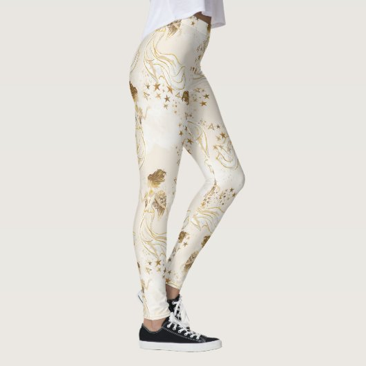 Goldengel auf weißen Leggings (Rechts)
