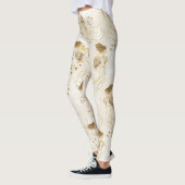 Goldengel auf weißen Leggings (Links)