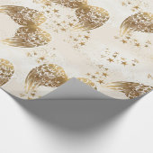 Goldengel Wings u. spielt Geschenkpapier (Ecke)