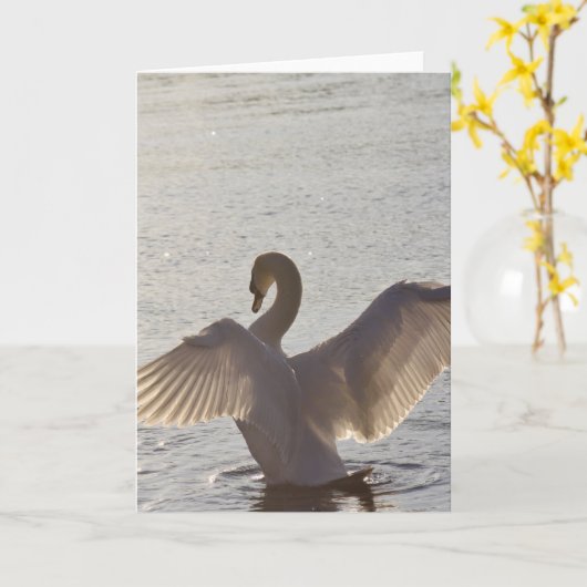 GoldenHourSwan Karte (Gelbe Blume)