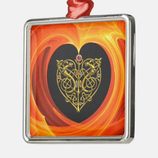 GOLDENLEAF - ZELLISCHES HERZ ORNAMENT AUS METALL (Links)