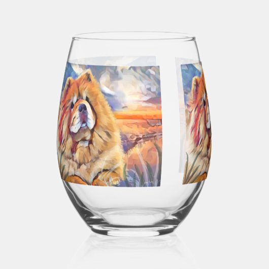 GOLDENMÄDCHEN (KLAR) Kautschglas Weinglas Ohne Stiel (Vorderseite)