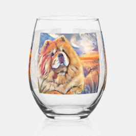 GOLDENMÄDCHEN (KLAR) Kautschglas Weinglas Ohne Stiel