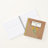 Goldenpea Blume Personalisierte Zusammensetzung Notizblock (Innenseite)