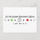 GoldenRetriever Postkarte (Vorderseite)