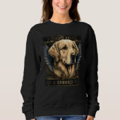 Goldenretriever proud service dog mum sweatshirt (Vorderseite)