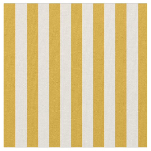 Goldenrod & Beige farbige Linien Stoff (Nahaufnahme)