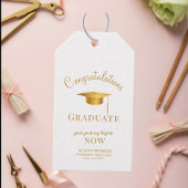 Goldenrod Chic Ihre Reise beginnt jetzt Abschluss Geschenkanhänger