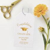 Goldenrod Chic Ihre Reise beginnt jetzt Abschluss Geschenkanhänger