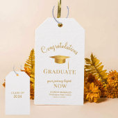 Goldenrod Chic Ihre Reise beginnt jetzt Abschluss Geschenkanhänger