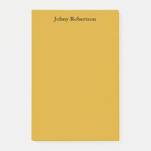 Goldenrod Color Schlicht Elegante Beruflich Modern Post-it Klebezettel