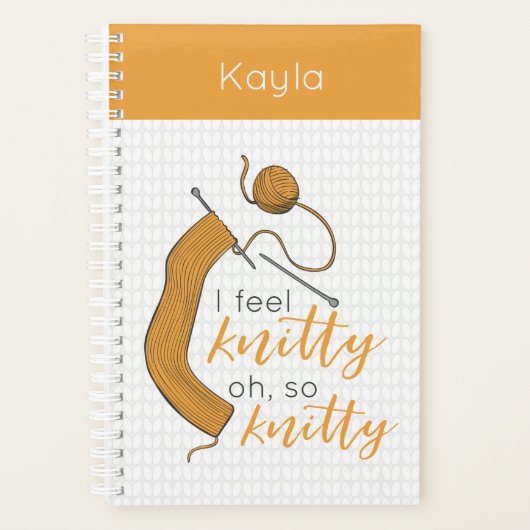 Goldenrod Gelb ich fühle mich Knitty, Oh, so Knitt Planer (Vorderseite)