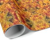 Goldenrod Nah-up mit Rot-Hauch Geschenkpapier (Rolleneckpunkt)