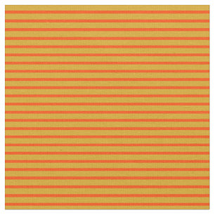 Goldenrod & Red Lines Stoff