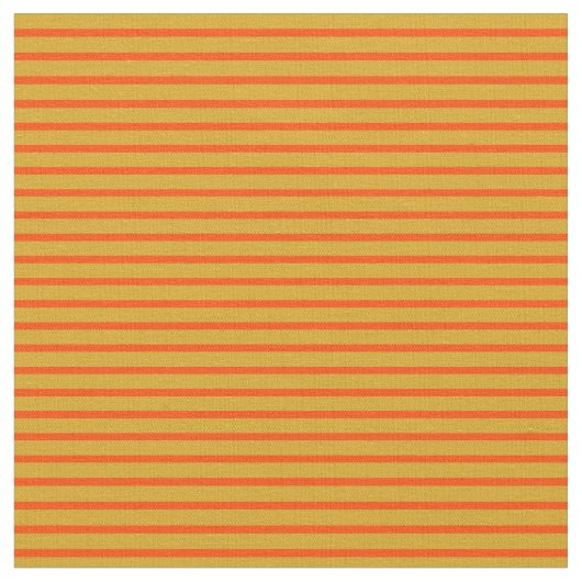 Goldenrod & Red Lines Stoff (Nahaufnahme)