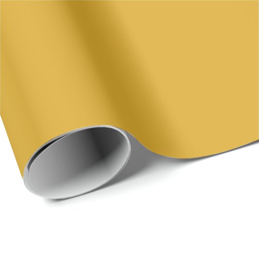 Goldenrod Solid Color Geschenkpapier (Rolleneckpunkt)
