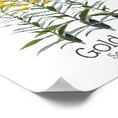 Goldenrod Solidago Wildblume und Bestäuber Poster (Ecke)