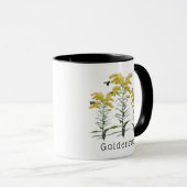 Goldenrod Solidago Wildblume und Pollinatoren Tasse (VorderseiteRechts)