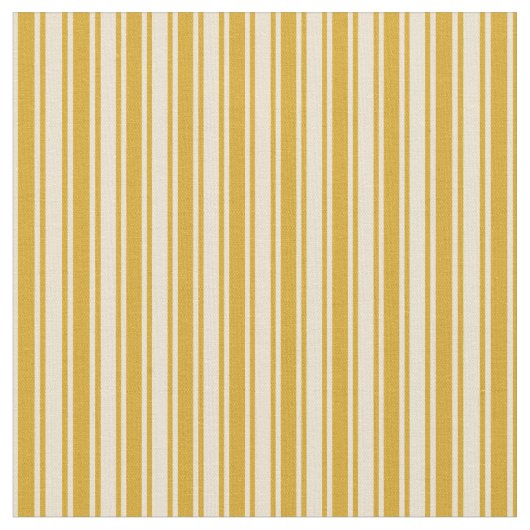 Goldenrod und Beige Muster Stoff (Nahaufnahme)